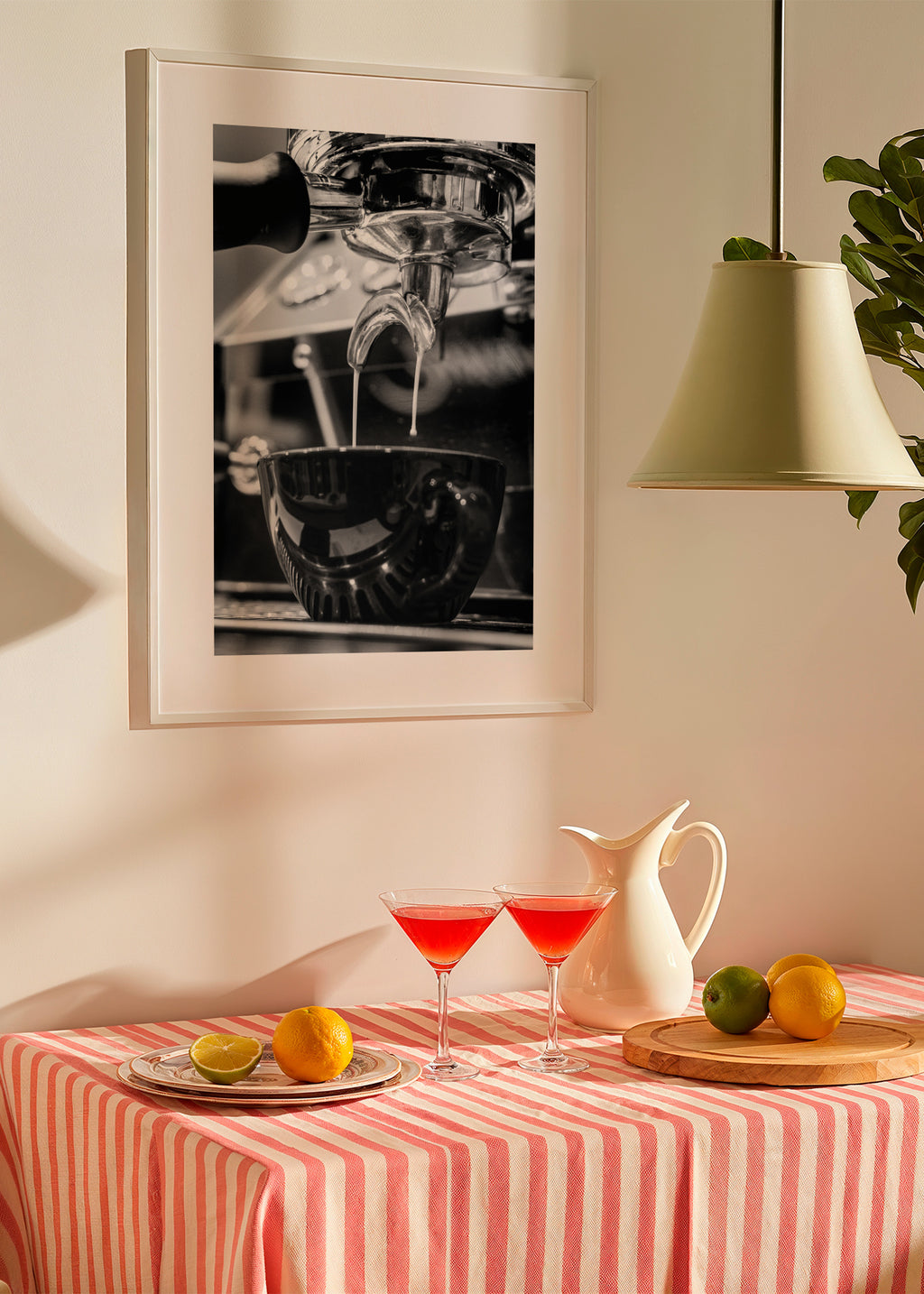 Coffee VIII - Framed poster in an interior