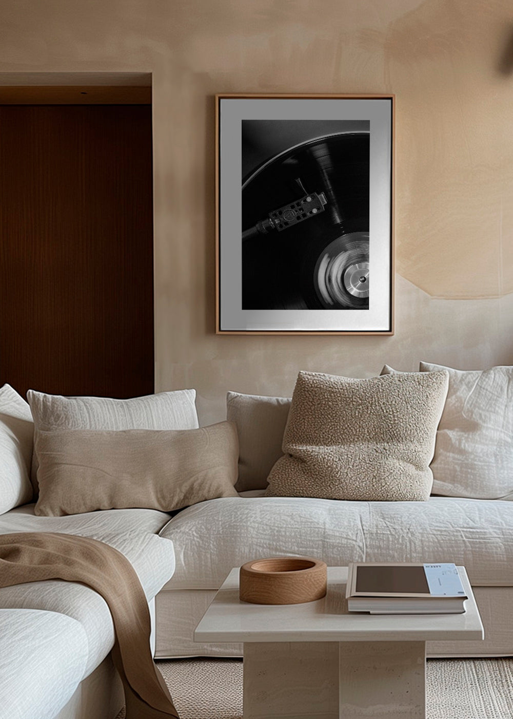 Fotografia de vinil em close-up