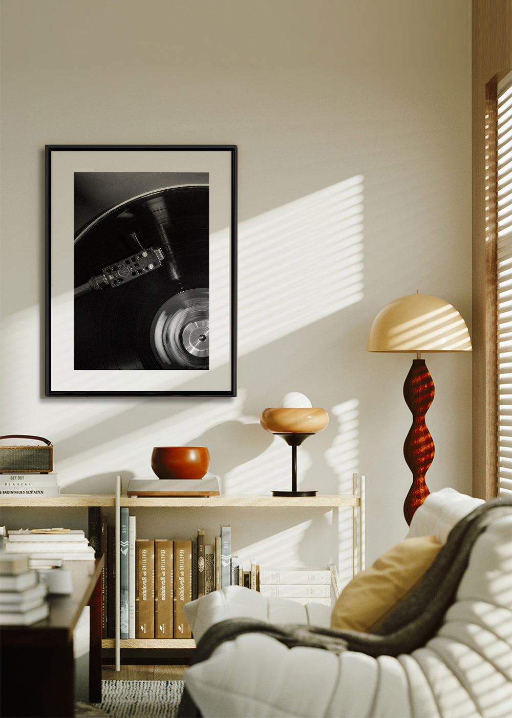 Fotografia de vinil em close-up