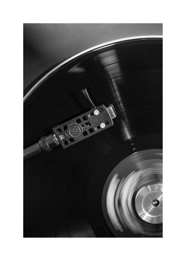 Fotografia de vinil em close-up