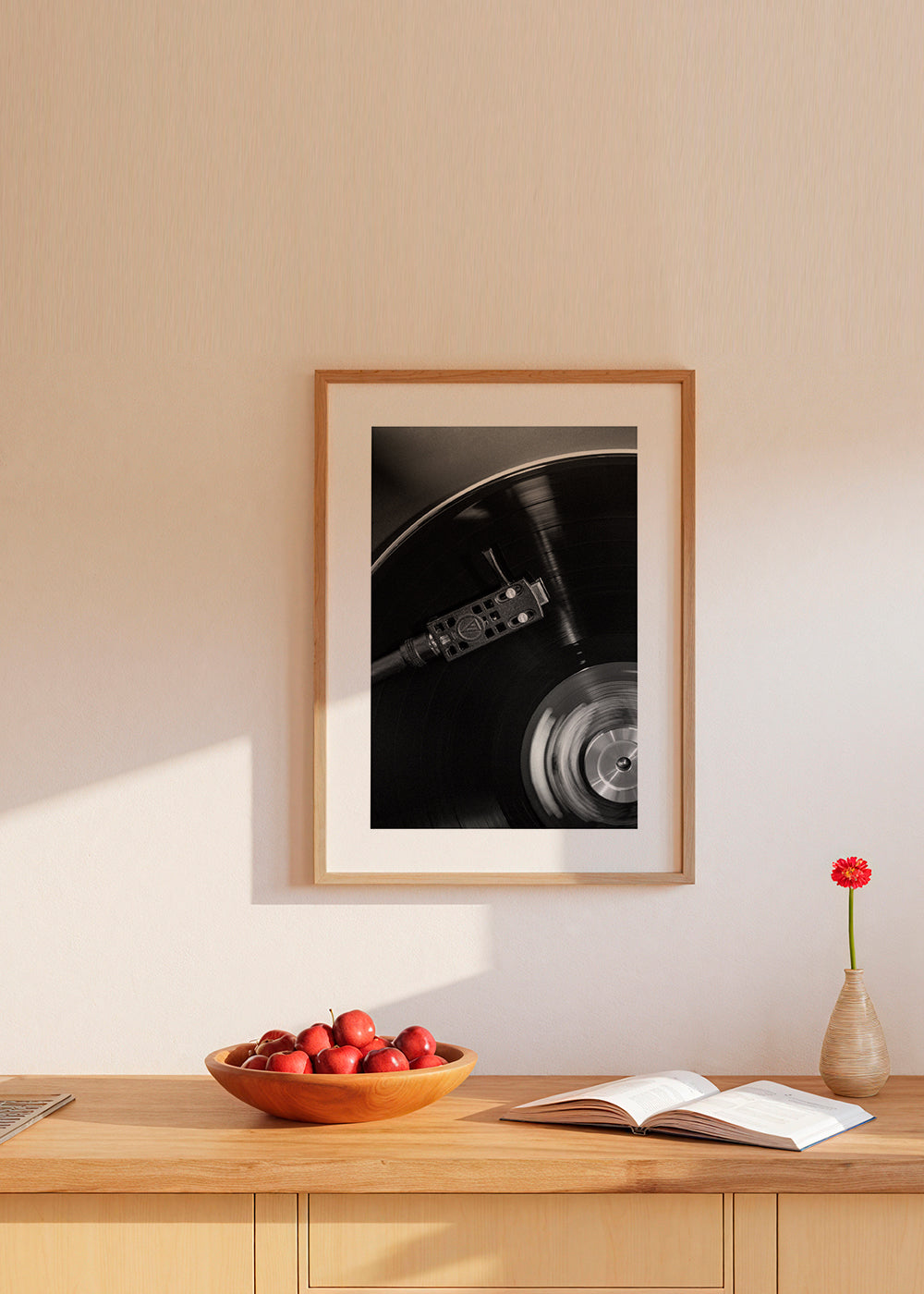 Fotografia de vinil em close-up