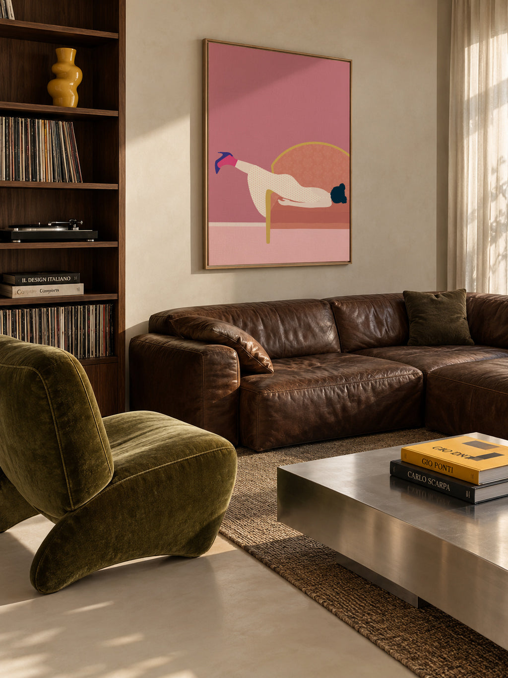 Maddies Mood - Framed canvas in an interior