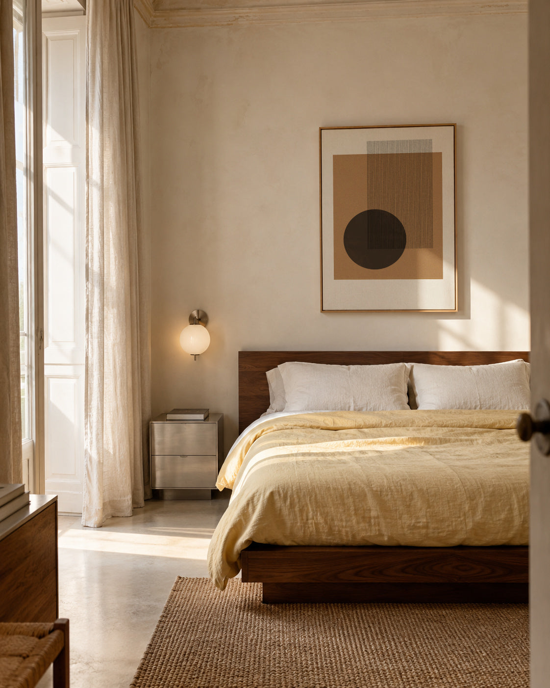 Composition II - Framed canvas in an interior