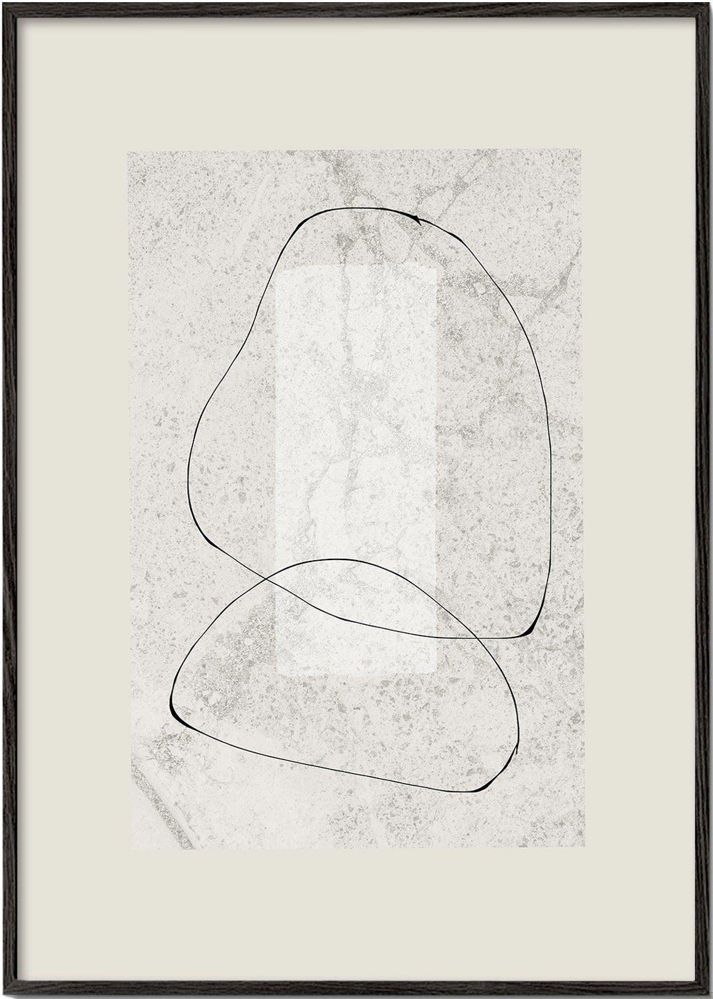 Quadro minimalista de linhas contínuas