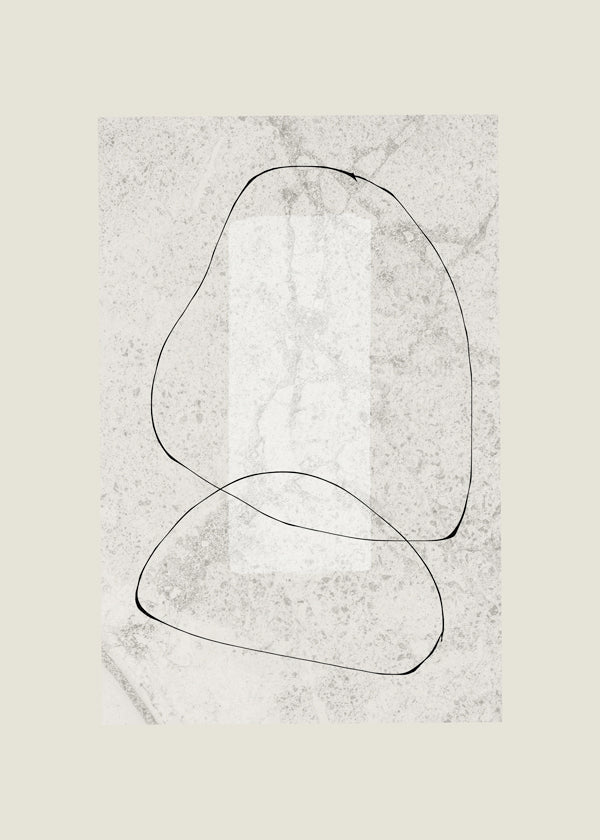 Quadro minimalista de linhas contínuas