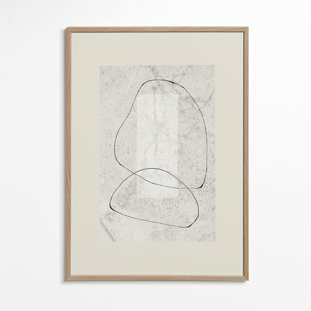 Quadro minimalista de linhas contínuas
