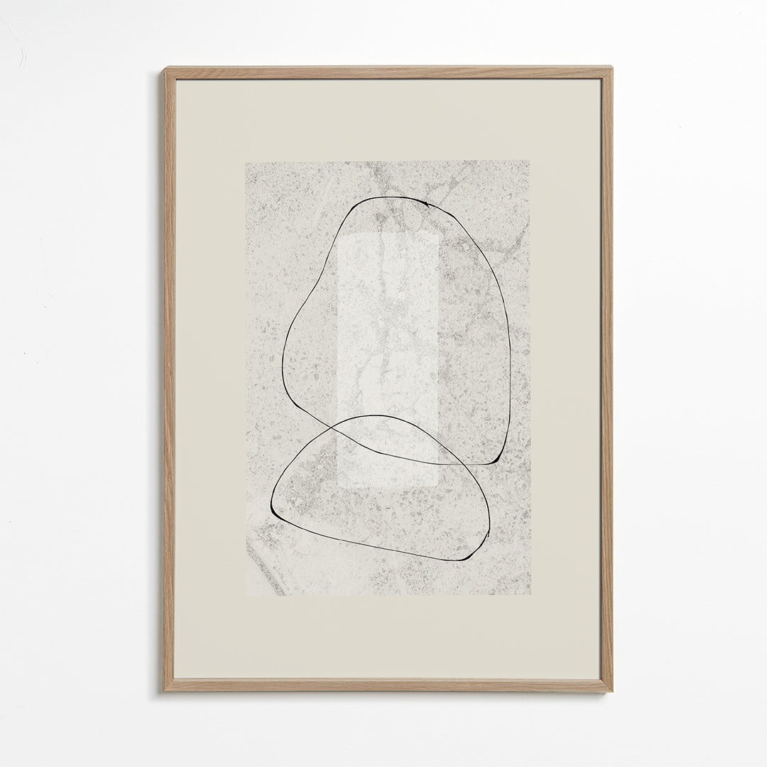 Quadro minimalista de linhas contínuas