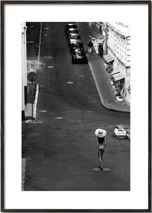 Fotografia de rua com figura solitária