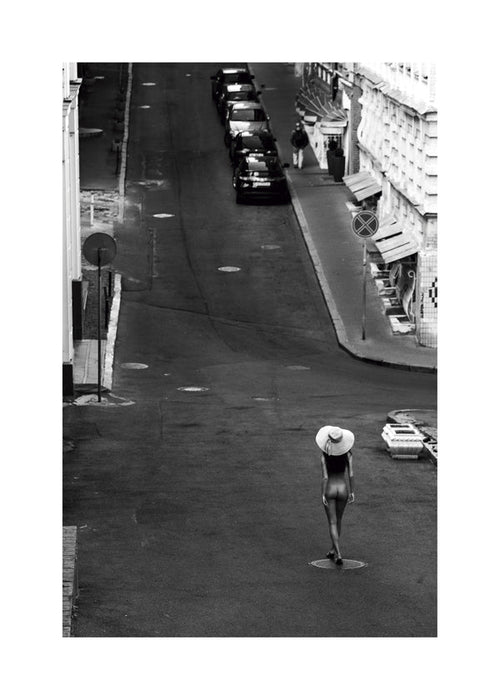 Fotografia de rua com figura solitária