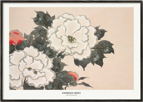 Estampa botânica: estudo floral japonês