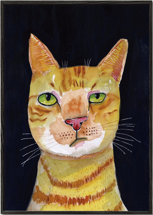 Retrato de gato laranja
