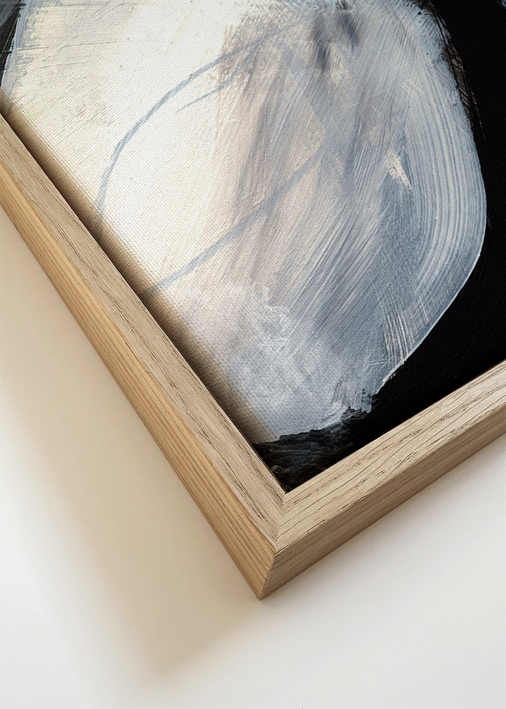Arte abstrata com gestos cinzentos