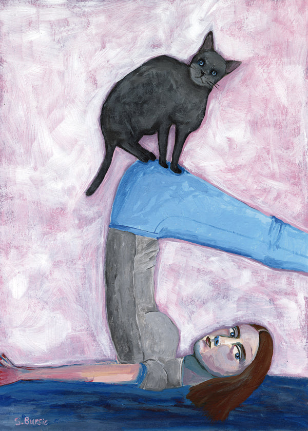 Yoga with my Cat