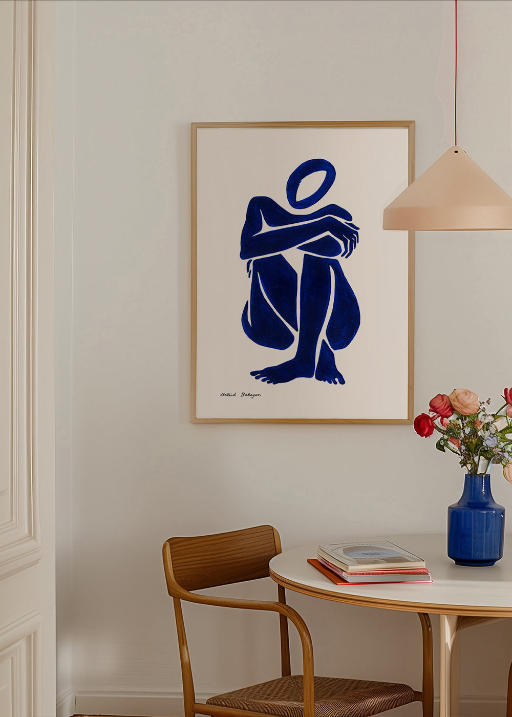 Blue figure #1