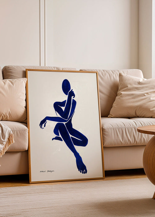Figura abstrata azul