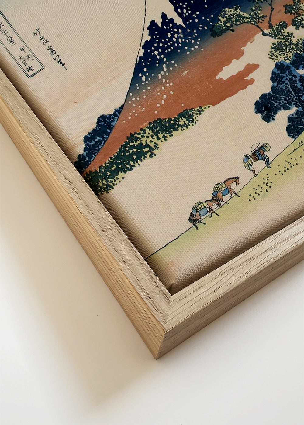 Quadro de paisagem japonesa com o Monte Fuji ukiyo-e