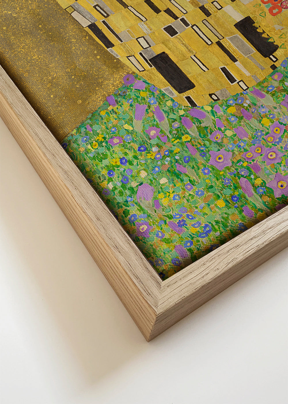 Quadro vintage Beijo dourado