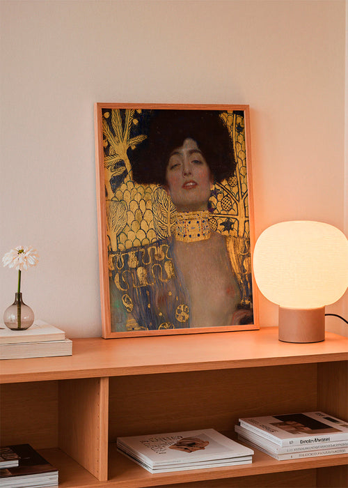 Retrato vintage dourado
