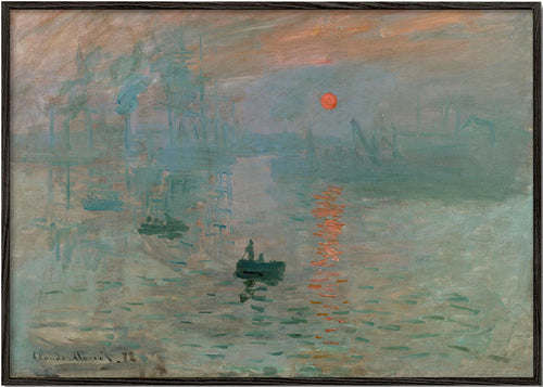 Arte paisagística: nascer do sol no porto