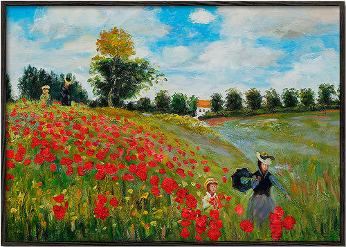 Arte paisagística: campo de papoilas em Argenteuil