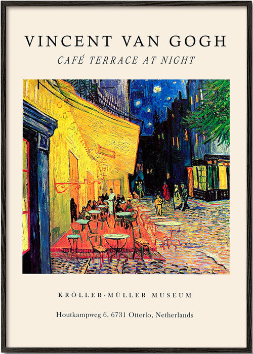 Arte para cozinha: Terraço de café à noite