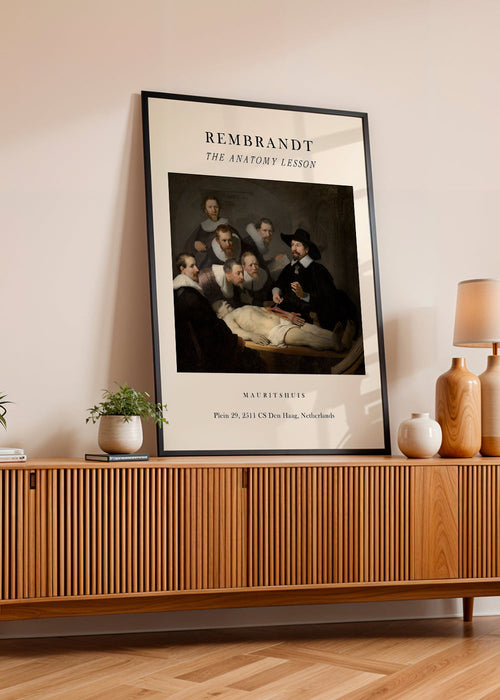 Quadro vintage Lição de anatomia com cirurgiões