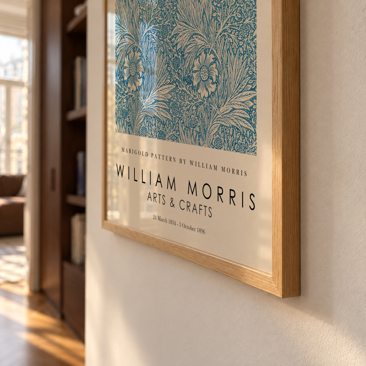 Marigold Pattern by William Morris Exhibition - Framed poster detail