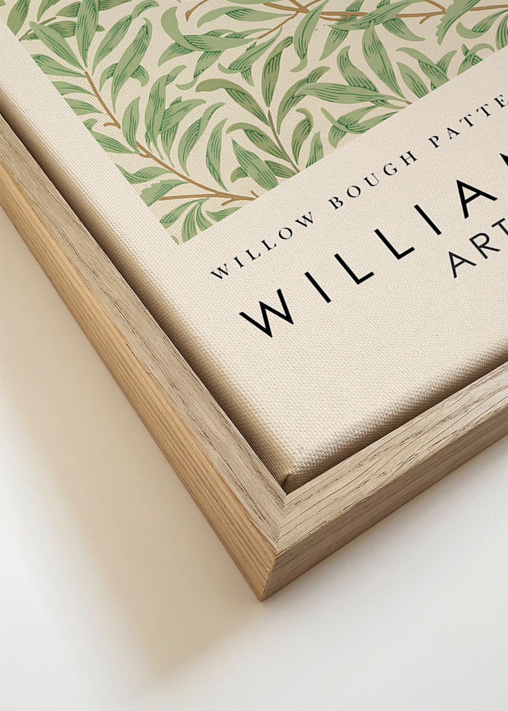 Estampa botânica Willow ramos ao estilo Morris