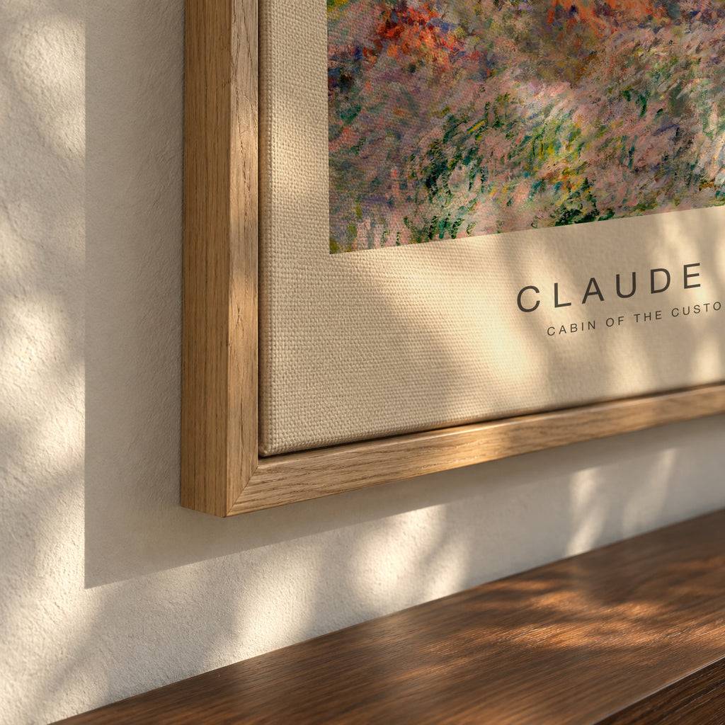 Cabin of the Customs Watch (Special Edition) - Claude Monet - Framed canvas detail