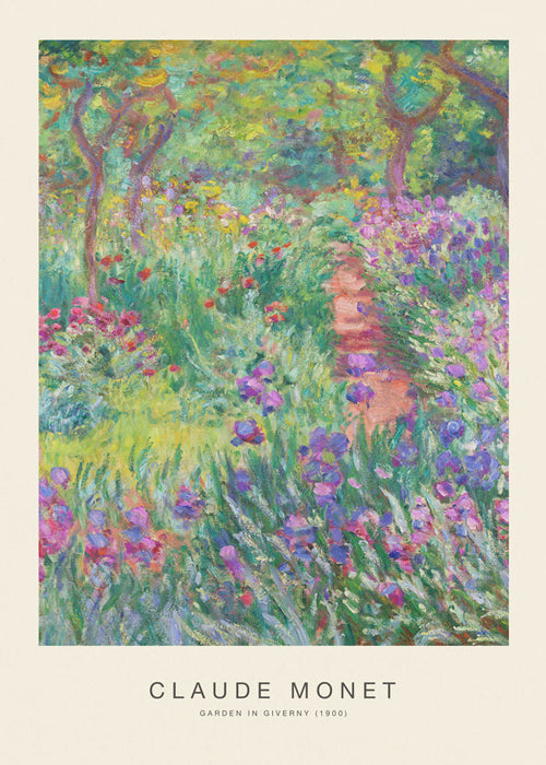 Estampa botânica Jardim de Giverny