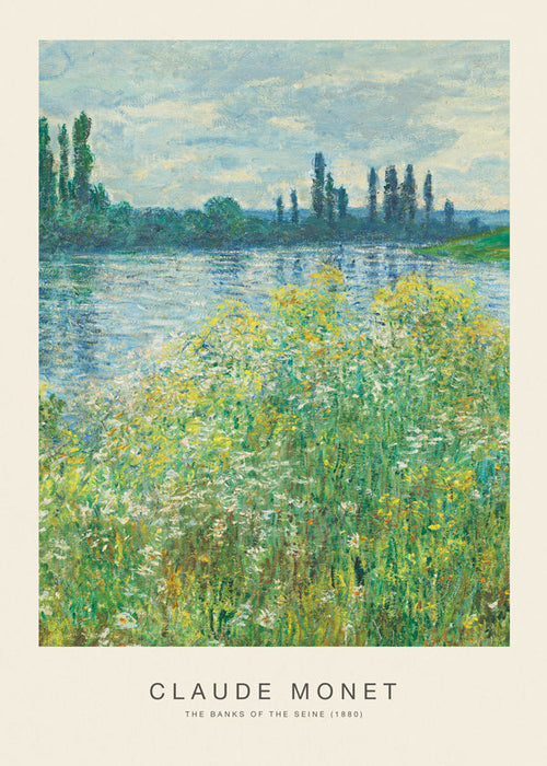 Cuadro de paisaje: Margens do Sena com toque impressionista