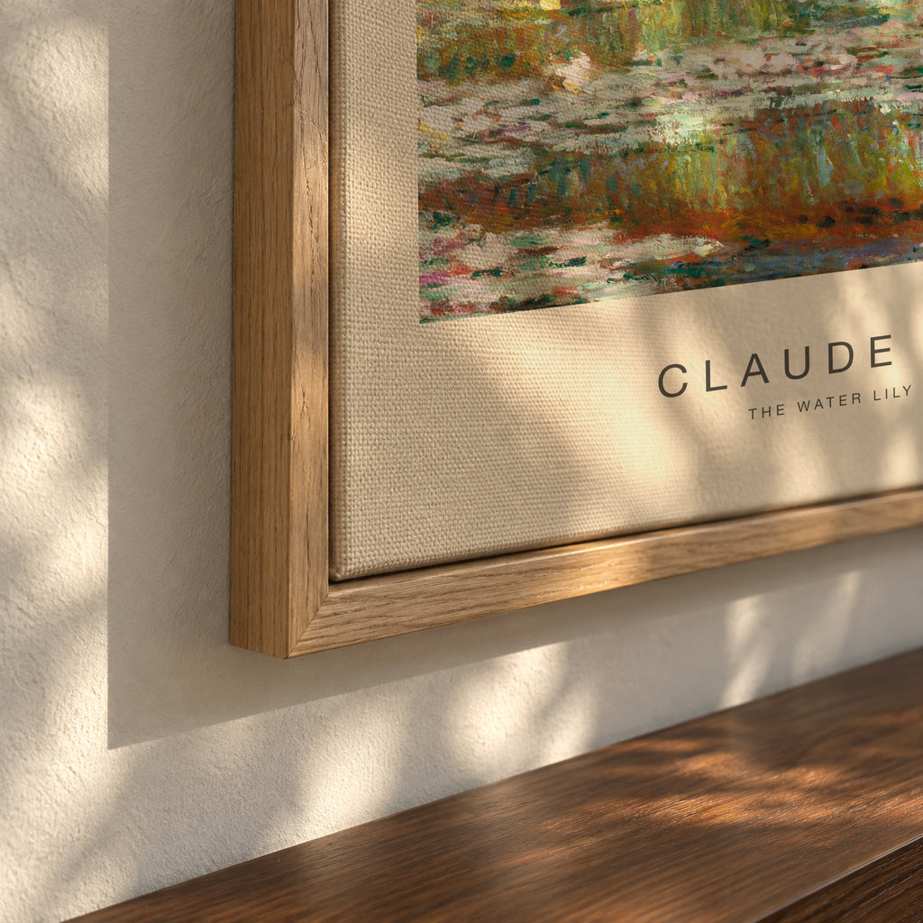 The Water Lily Pond (Special Edition) - Claude Monet - Framed canvas detail