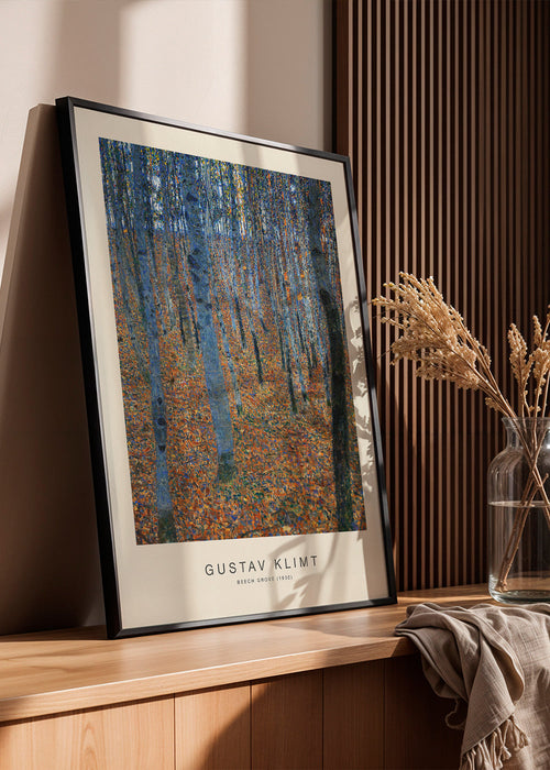 Quadro paisagem bosque de faias