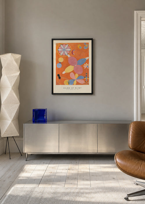 The Ten Largest, No.4 (Special Edition) - Hilma af Klint - Framed poster in an interior