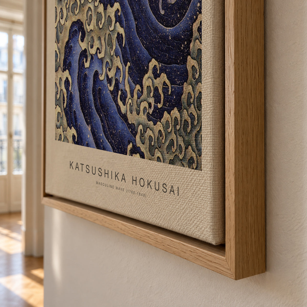 Masculine Wave (Special Edition) - Katsushika Hokusai - Framed canvas detail