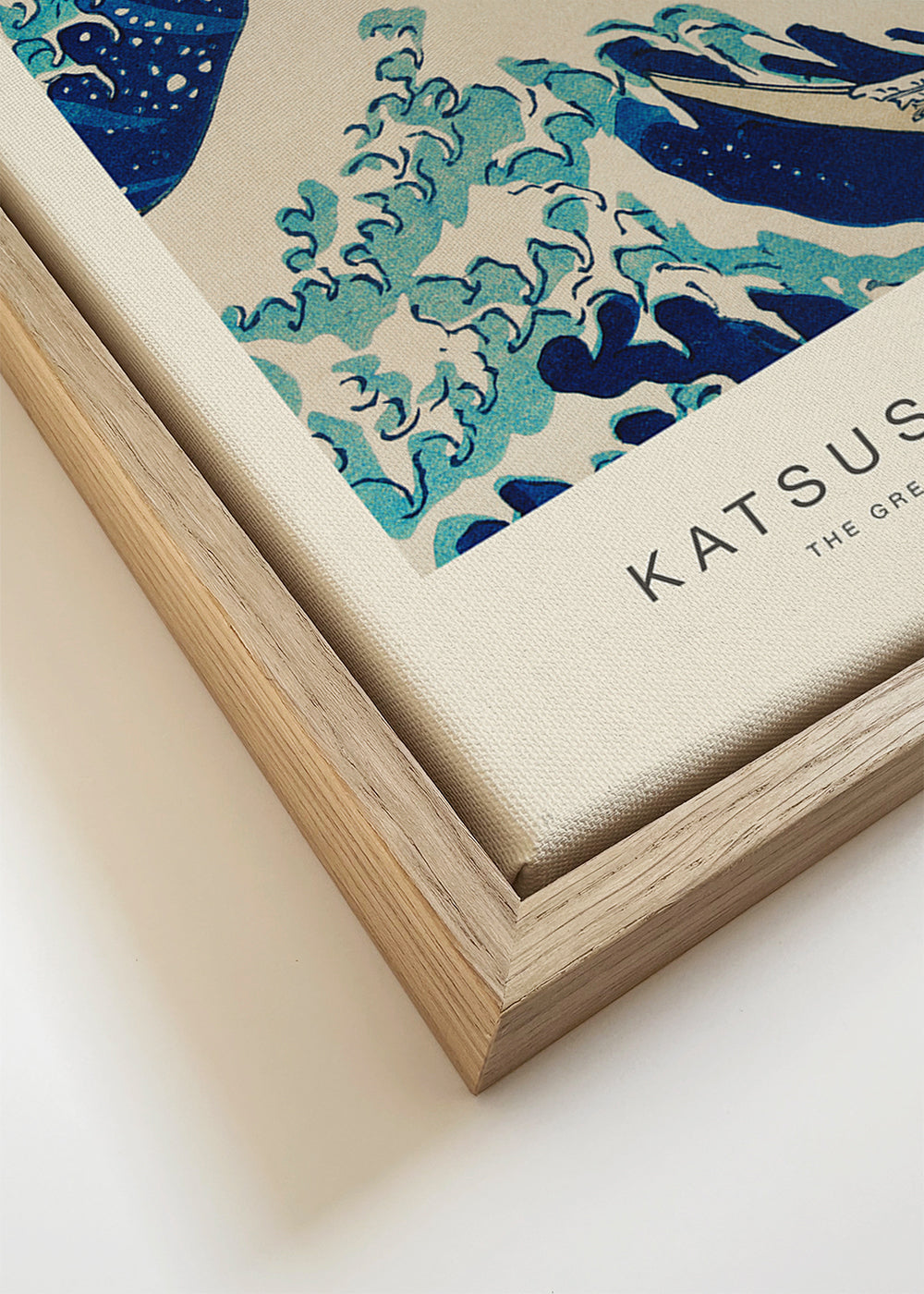 Ilustração japonesa A Grande Onda azul