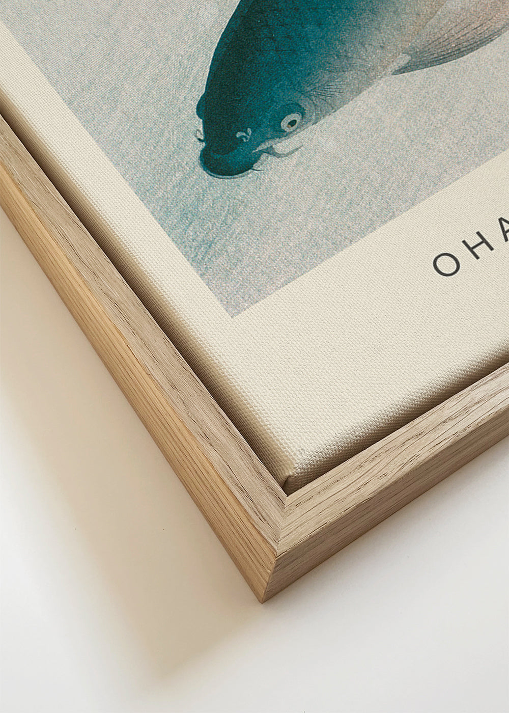 Quadro Koi japonês em tons azuis
