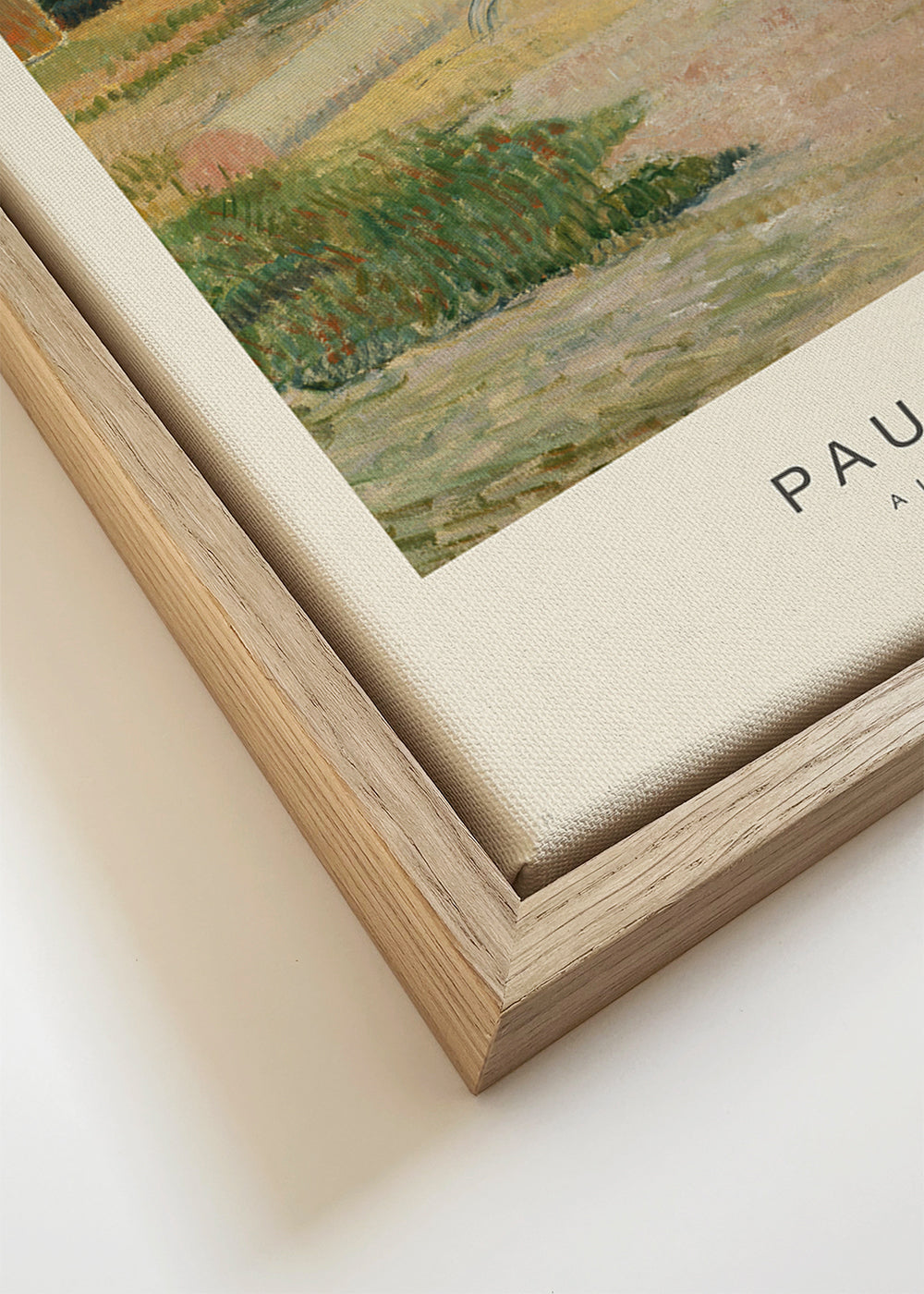 Quadro de paisagem com monte de feno perto de Arles
