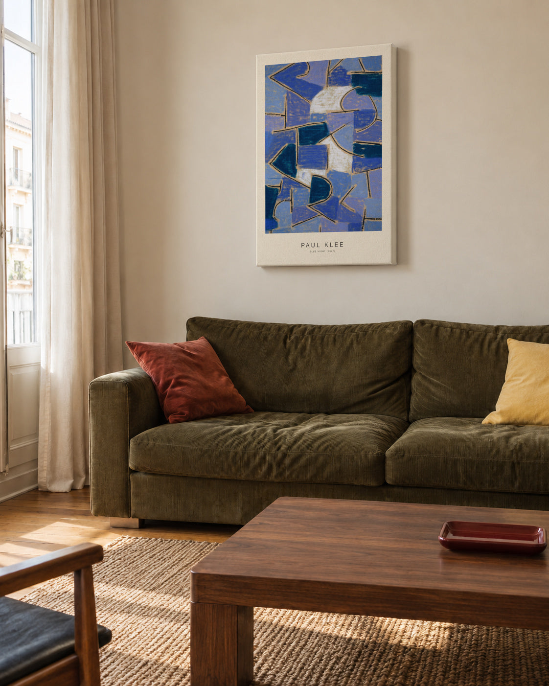 Blue Night (Special Edition) - Paul Klee - Unframed canvas in an interior