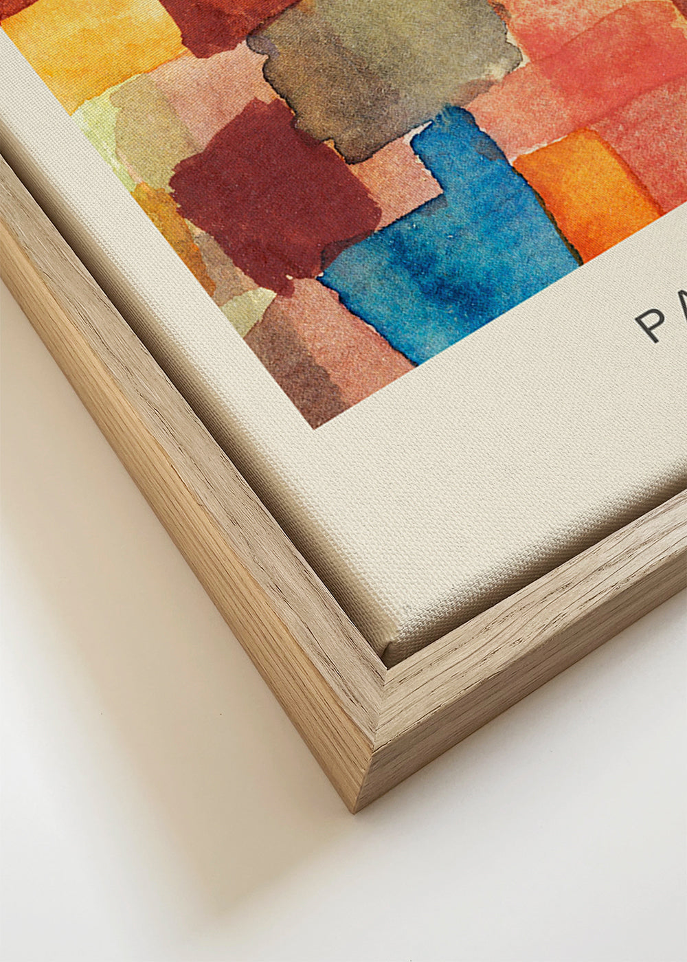 Obra abstrata em aquarela estilo mosaico
