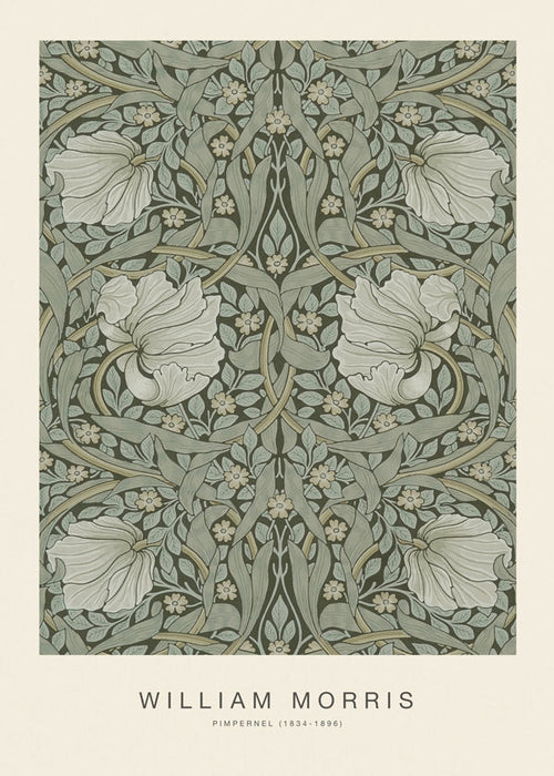 Estampa botânica Pimpernel William Morris