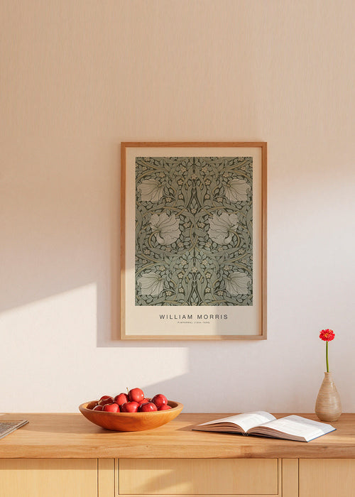 Estampa botânica Pimpernel William Morris