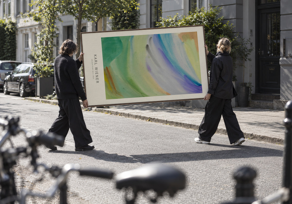 Colour Study No.2 - Karl Wiener - Framed canvas in an interior
