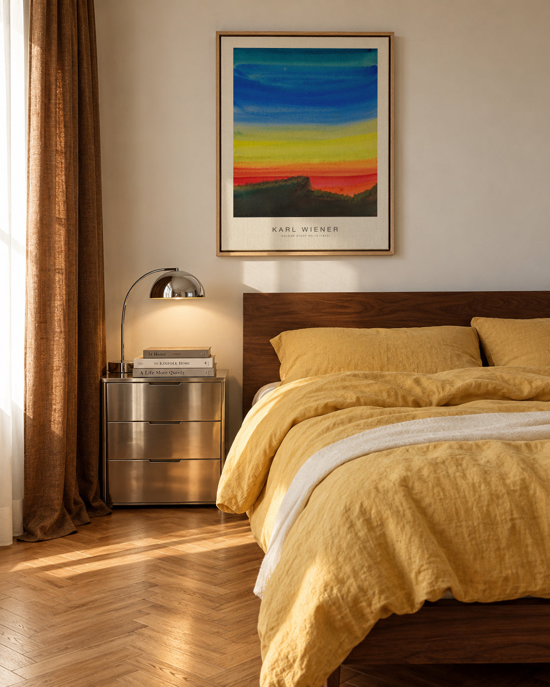 Colour Study No.10 - Karl Wiener - Framed canvas in an interior