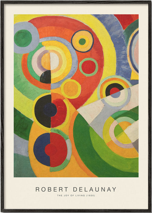 Obra abstracta de círculos cromáticos