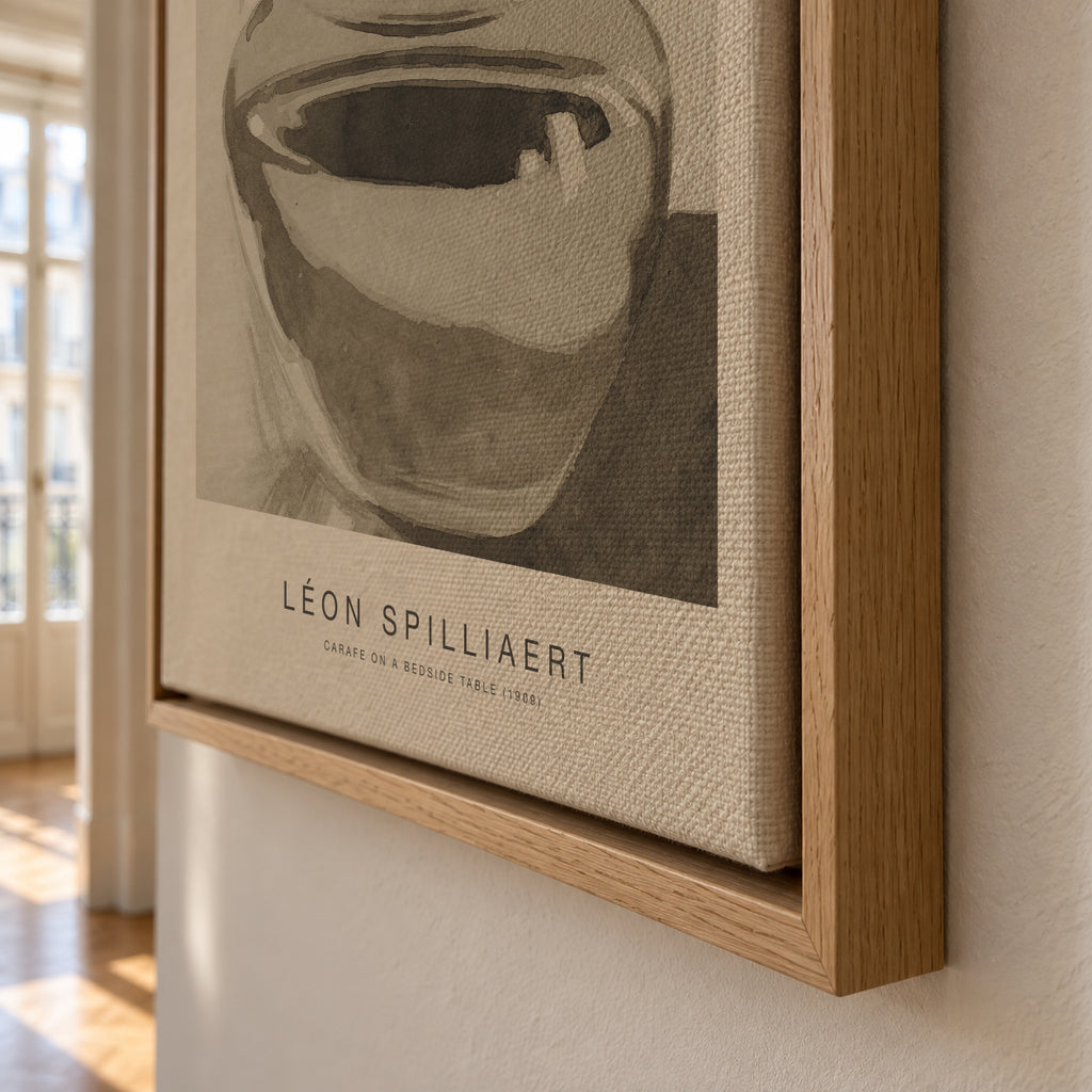 Carafe on a Bedside Table (Special Edition) - Léon Spilliaert - Framed canvas detail