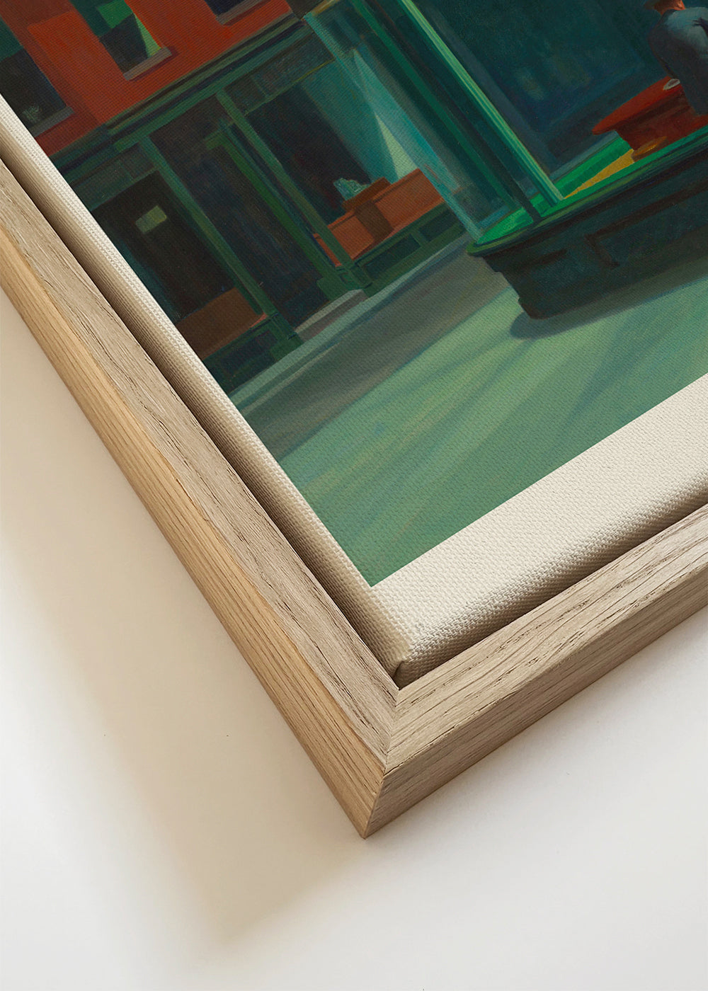 Arte para cozinha Nighthawks — cena noturna no diner