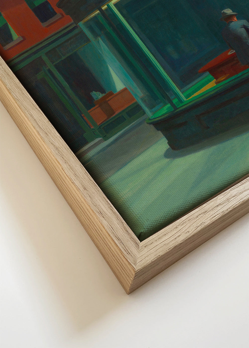 Arte para cozinha Nighthawks: cena noturna no diner