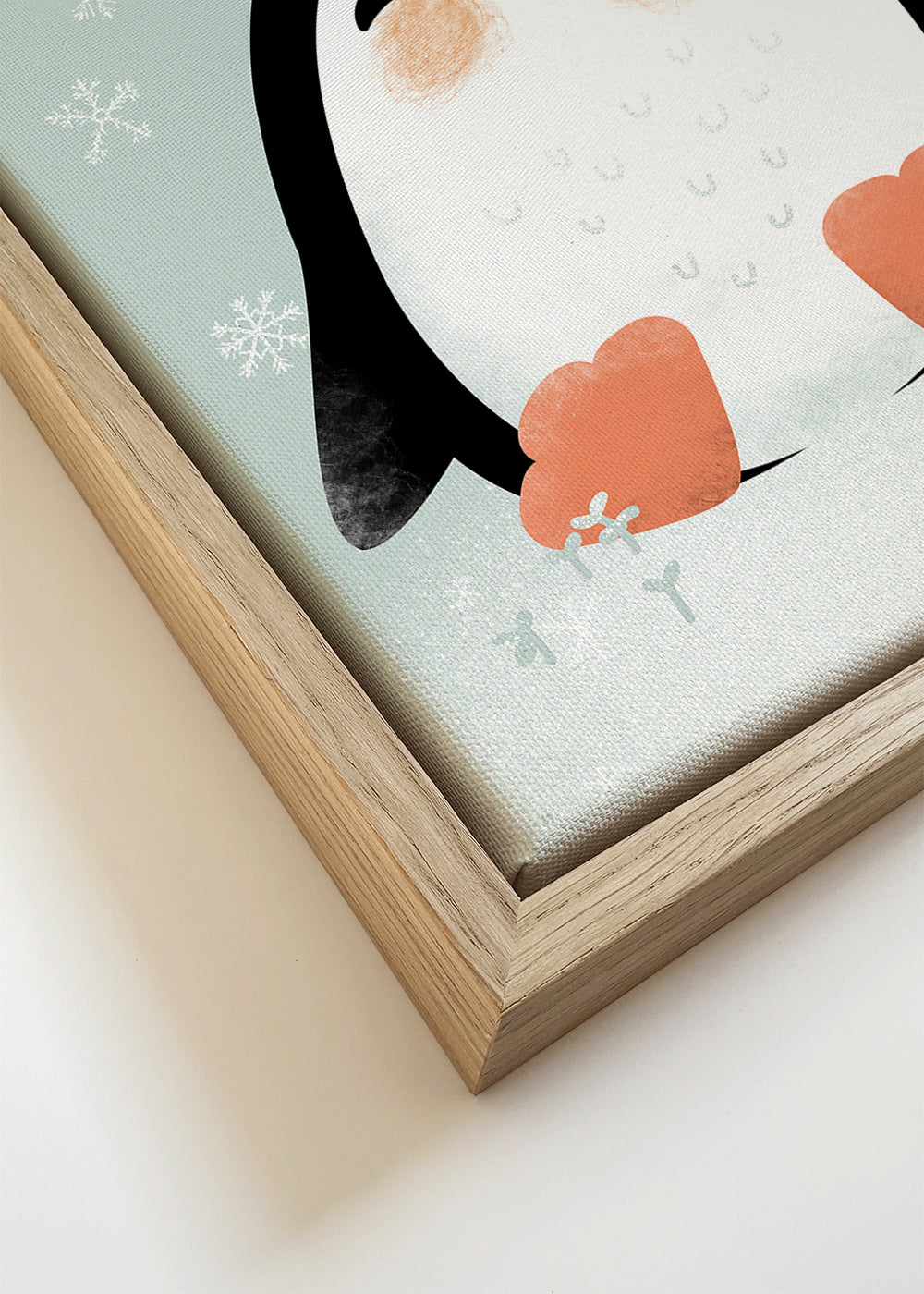 Lamina infantil com pinguim sorridente
