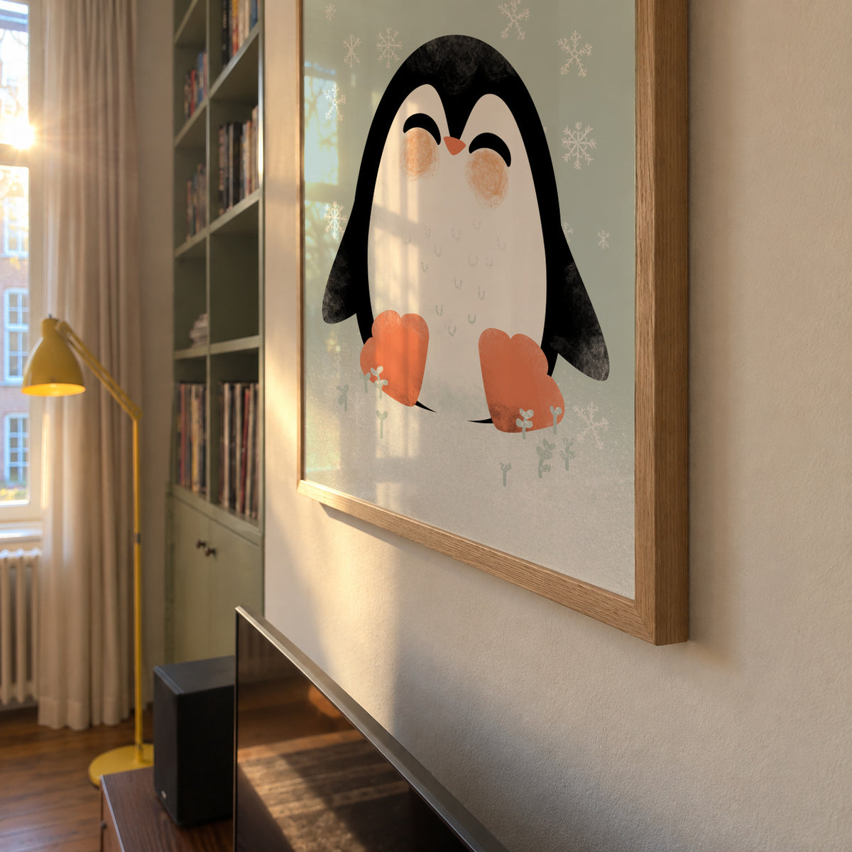 Animignons the Penguin - Framed poster detail
